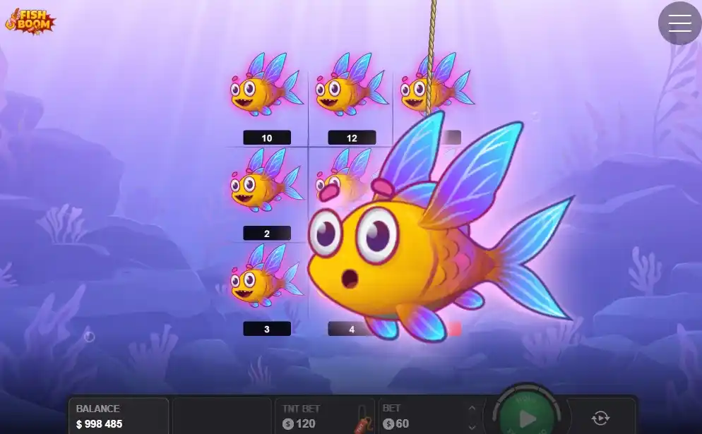 Free Spins and Bonus Bet in Fish Boom